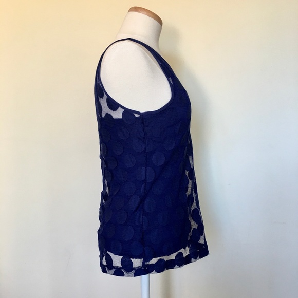 Banana Republic Royal Blue Lace Tank (S) - Picture 2 of 6